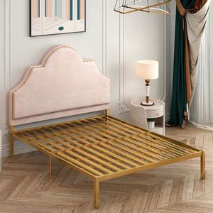 120cm/150cm/180cm/200cm Fer cadre en or antique sculpture décorative de conception de <span class=keywords><strong>lit</strong></span> en métal - Product Image 4
