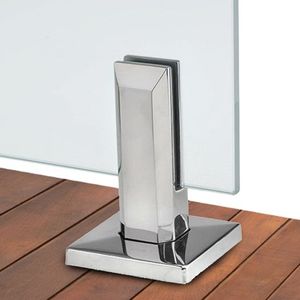 Barandilla <span class=keywords><strong>de</strong></span> vidrio industrial con abrazadera y soporte para piscinas, centros comerciales, pasarelas, aceras y escaleras - Product Image 2