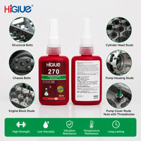 Colle filetante verte haute résistance 270, 50 ml, anti-desserrage permanent, anti-vibration pour machines lourdes, tous métaux M20 à M25