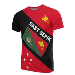 Papua New Guinea <span class=keywords><strong>T</strong></span> <span class=keywords><strong>Shirt</strong></span> PNG bandiera Chimbu provincia bandiera personalizzata PNG colore rosso nero <span class=keywords><strong>T</strong></span>-<span class=keywords><strong>Shirt</strong></span> estate maglietta stampa sublimazione - Product Image 1
