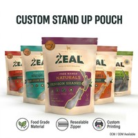 Sachet Doypack Personnalisé pour Friandises pour Animaux de Compagnie, Emballage pour Cosses de Cerf, Sachet Haute Barrière avec Fermeture Éclair