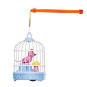 Cage à oiseaux musicale contrôlée par la voix sensible à la lumière jouet pour enfants puzzle oiseaux amusants lueur se déplacera pour <span class=keywords><strong>parler</strong></span> - Product Image 1