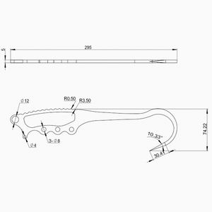 Özel deniz balıkçılık aracı 12 "paslanmaz çelik balıkçılık <span class=keywords><strong>Gaff</strong></span> kanca - Product Image 3