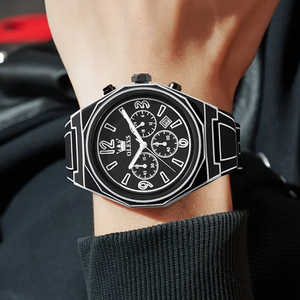 OLEVS 5622 Japón cuarzo impermeable luminoso <span class=keywords><strong>Manga</strong></span> estilo nuevo reloj de hombre Original moda correa de silicona suave Reloj relojes masculinos - Product Image 3