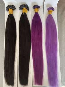 Lớp biểu bì còn nguyên vẹn chất lượng cao siêu mỏng Băng vô hình trong phần mở rộng tóc màu sắc tự nhiên 100% tóc con người PU Băng - Product Image 2