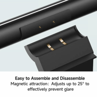Barre lumineuse pour écran d'ordinateur Xiao Mi noire, température de couleur réglable 2700K-6500K, télécommande sans fil, installation facile, bureau