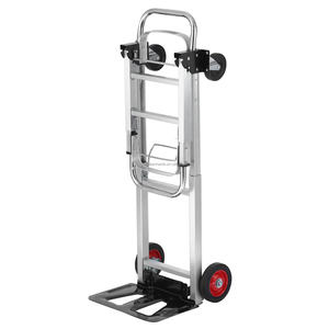 Chariot <span class=keywords><strong>pliant</strong></span> robuste en aluminium, chariot à main polyvalent, chariot à sac, chariot de courses sur roues pour le camping et les festivals - Product Image 1