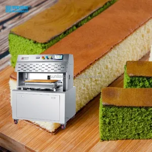 Sunlian Industry Fully Automatic Rice Making Sponge Chiffon Sponge Cake Malay Go Cake Portion Slicer Cutting Machine