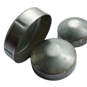 Tapa de extremo redonda de acero galvanizado estampado de alta resistencia, personalizada, al por mayor, con extremo abovedado, para tubería de acero RC48 - Product Image 1