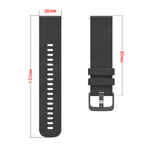 Eraysun Nouveautés 20mm 22mm Bracelet de montre intelligent en silicone pour <span class=keywords><strong>Garmin</strong></span> Approach S40 Venu2S Bracelet de montre de remplacement adhésif - Product Image 4