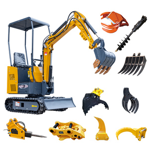 รถขุดขนาดเล็กสำหรับใช้ในครัวเรือนยี่ห้อ New Hengwang รุ่น Crawler Excavator Bagger ได้รับการรับรองมาตรฐาน CE และ EPA มาตรฐานไอเสียยูโร 5 แรงบิดสูง บุ้งกี๋ขนาด 0.025 ลูกบาศก์เมตร ความยาว 2600 มม. - Product Image 1