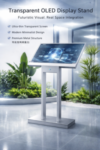 Pantalla Holográfica Digital OLED Transparente de Doble Poste para Suelo, con Animaciones Gráficas para Centros Comerciales y Tiendas Minoristas - Product Image 5