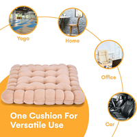 SUREWALHOME Coussin de méditation en forme de biscuit Coussin de siège de biscuit pour la décoration de la maison Coussin de siège confortable