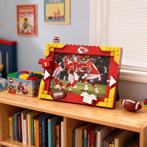 Set de Construcción de Marco de Fotos de Fútbol Americano de la NFL, Compatible con Exhibición, Regalo para Fanáticos - Product Image 4