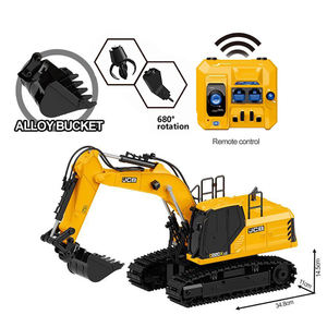 <span class=keywords><strong>JCB</strong></span> License 3 en 1, <span class=keywords><strong>jouet</strong></span> excavatrice télécommandée avec godet en métal, jouets excavatrice télécommandés, véhicules de construction, cadeau de Noël pour garçon - Product Image 1