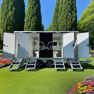 <b>Portable</b> <b>Toilet</b> Trailer Luxury Steel Security Door Eco-Friendly Durable Public Use Mobile Bathroom - Product Image 1