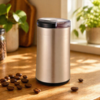 Moulin à café 50g, lame en acier inoxydable, machine électrique automatique portable pour la maison