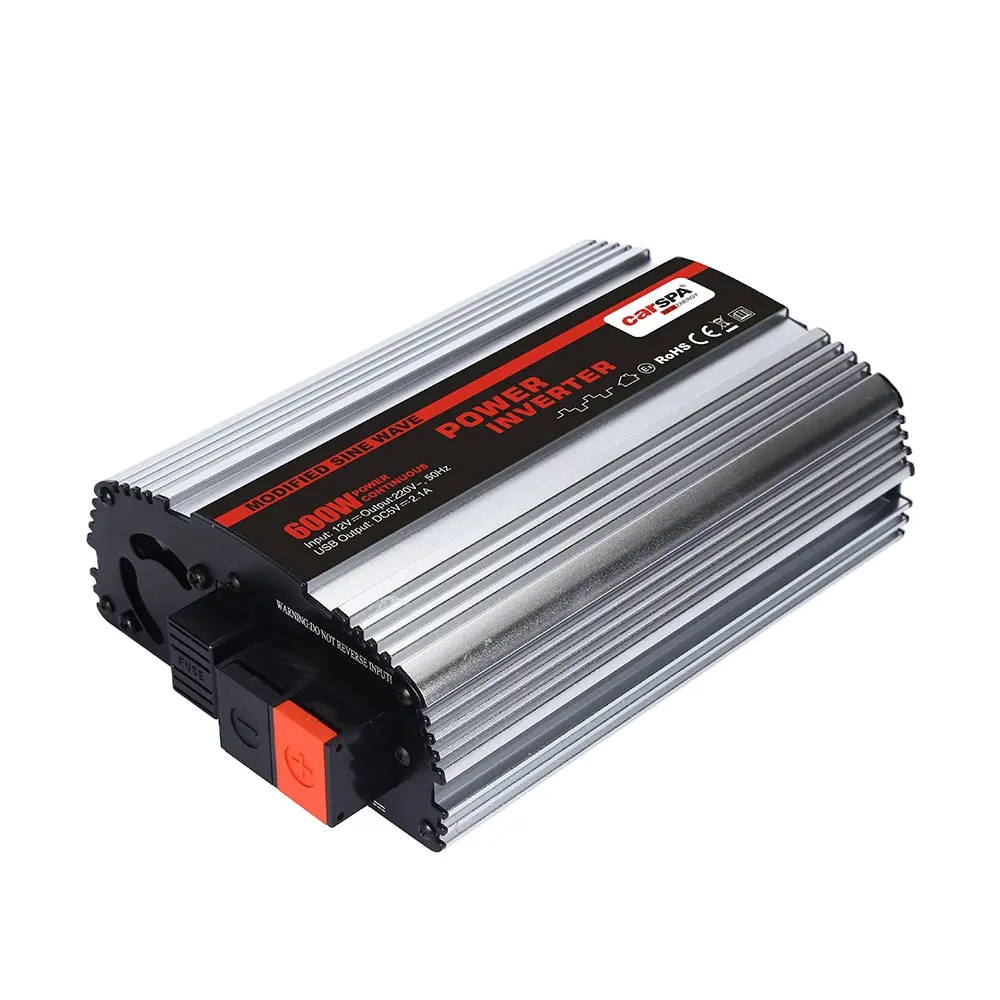 12 Volt 220 Volt Omvormer 600Watt Voor Voertuig