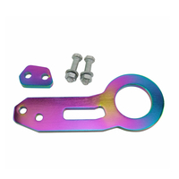 JDMotorsport88 T6061 Crochet de remorquage arrière universel en aluminium anodisé CNC pour voitures de course JDM