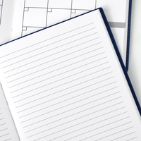 Carnet de notes A5 en cuir avec couverture imprimée, 80 feuilles, impression par lamination, promotion en gros