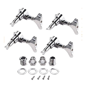Afinadores de guitarra cromados, 2R2L, 4R, 4L, cabeza de máquina, clavija de ajuste de bajos eléctricos - Product Image 2