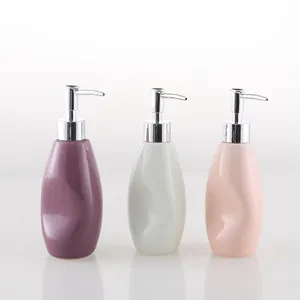 Seifenspender Dispensador De Jabon banyo aksesuarları otel seramik manuel duş şampuan el sıvı sabunluk şişe