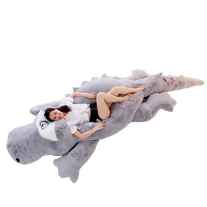 custom cushion plush bed pillow stuffed animal crocodile huge giant soft dinosaur plush toys big size