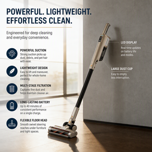 <span class=keywords><strong>Aspirateur</strong></span> <span class=keywords><strong>sans</strong></span> <span class=keywords><strong>fil</strong></span> V20 20Kpa, <span class=keywords><strong>aspirateur</strong></span> à main <span class=keywords><strong>sans</strong></span> <span class=keywords><strong>fil</strong></span> avec filtre cyclonique HEPA et sac, batterie - Product Image 1