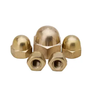 DIN 1587 M3 M4 M5 M6 brass/stainless steel acorn nut Hex domed cap nuts domed Hexagon Cap Nuts