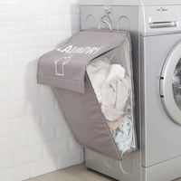 Panier à linge mural pliable grande capacité, organisateur de rangement multi-usages pour la maison et le dortoir