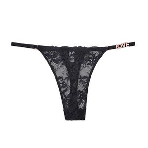 Tanga de Talle Alto para Mujer, Ropa Interior Sexy y Transpirable, Método de Tejido No Tejido Ecológico, Tinte Liso, con Logotipo - Product Image 5