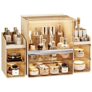 กล่องเก็บเครื่องสำอางแบบใส PET สามชั้น ป้องกันฝุ่น เป็นมิตรกับสิ่งแวดล้อม ผิวเงา ทันสมัย ประหยัดพื้นที่ - Product Image 5