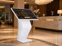 Kiosque tactile sur pied 43 pouces, écran interactif Android, kiosque numérique de recherche d'itinéraire en libre-service