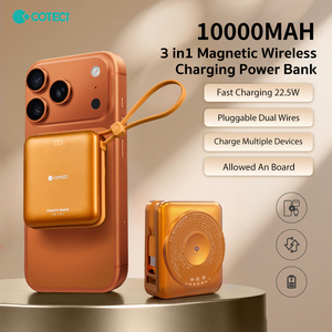 Cargador Portátil Magnético Mini COTECI, Carga Rápida de 22.5W, Mini 3 en 1, 10000 mAh, Cargador Inalámbrico para iPhone 17 - Product Image 2
