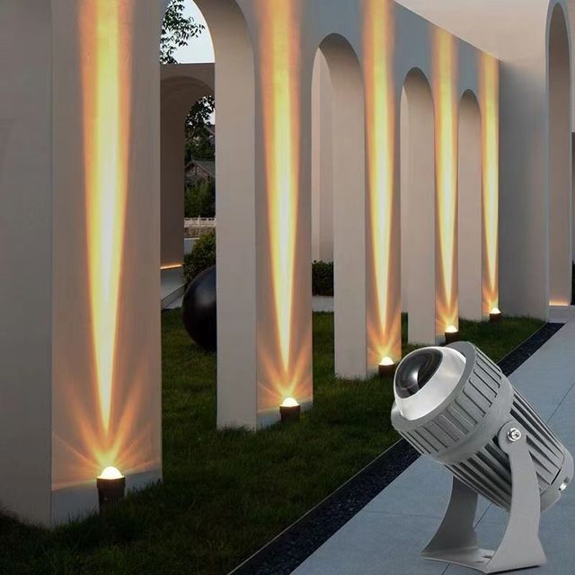 High Bright COB IP65 AC230V AC120V Narrow Beam Angle Light Outdoor Garden Application Long Distance Focus LED Flood Light