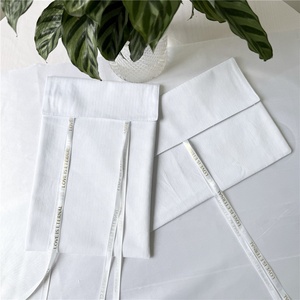 Chuanghua Custom Logo Printed Cotton Bags Recyclable Muslin Hair Bundle Extension Packaging Elegant Recyclable <b>Gift</b> Bags - Product Image 4