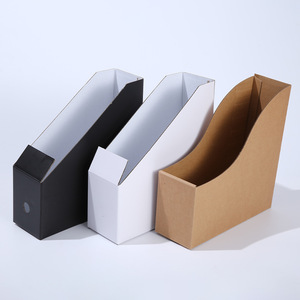 5 Bright Color Cardboard <strong>Magazine</strong> Rack Vertical File Folder Holder Foldable Paper Desk Document Storage <strong>Box</strong> for School Office - Product Image 5