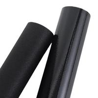 Fond d'aquarium moderne vertical en corde de bambou noir, adhésif statique, imperméable, durable et éco-responsable