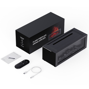 USB Powered şömine simülasyon alev aromaterapi makinesi sessiz yedi renkli ortam işığı nemlendirici yaratıcı hediye fikri - Product Image 5