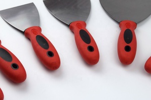 Cào carbon màu đỏ và đen với lỗ cao su xử lý Putty thìa nhựa nhỏ dao Putty - Product Image 3