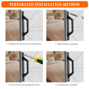 <span class=keywords><strong>Poignée</strong></span> <span class=keywords><strong>de</strong></span> <span class=keywords><strong>porte</strong></span> <span class=keywords><strong>d</strong></span>'<span class=keywords><strong>entrée</strong></span> moderne <span class=keywords><strong>de</strong></span> luxe en aluminium avec <span class=keywords><strong>poignée</strong></span> pour intérieur-extérieur pour hôtels, villas et ateliers - Product Image 6