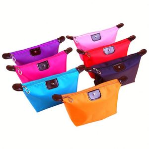 Eco Friendly Organic Zipper Packaging Custom Logo Natural Recycled Make up Travel Nylon Pouch Cosmetic <b>Bag</b> for Women - Product Image 1