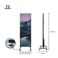 Ningshine 1920640640mm LED ekran paneli duvar ekran reklam posteri Video duvar paneli