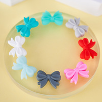 Perles à mâcher en silicone sans BPA en forme de nœud papillon, accessoires pour chaînes de sucettes DIY, perles focales pour bébés, vente chaude