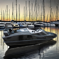 Bateau à moteur en fibre de verre à grande vitesse avec moteur intérieur Petit Yacht de sport en aluminium de 4m Offre Spéciale Factory Direct