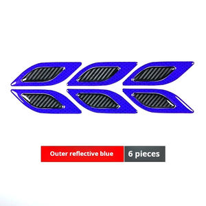 6 pièces/ensemble autocollants réfléchissants de voiture autocollant d'avertissement de sécurité anti-rayures pour camion Auto moteur accessoires décoratifs extérieurs - Product Image 6