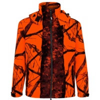 Combinaison de chasse orange fluo haute visibilité pour la sécurité et le confort