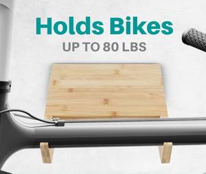 20 pouces plate-forme planche de <span class=keywords><strong>surf</strong></span> porte-vélos <span class=keywords><strong>garage</strong></span> montage mural vélos gros pneu porte-vélos en bois bambou attelage montage porte-vélos mur - Product Image 5