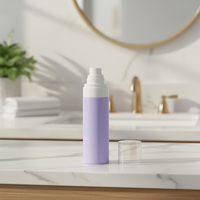 Botella Cosmética de Plástico PET de 100 ml con Tapa de Rosca para Champú, Loción, Limpiador Facial y Desmaquillante, con Colores Personalizados