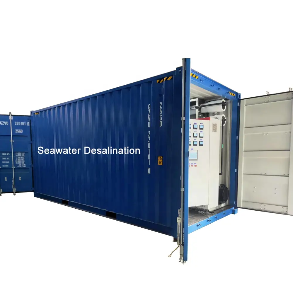 Container Verplaatsbare Zoutwaterzuiveringsmachine Zeewater Ontziltingsinstallatie